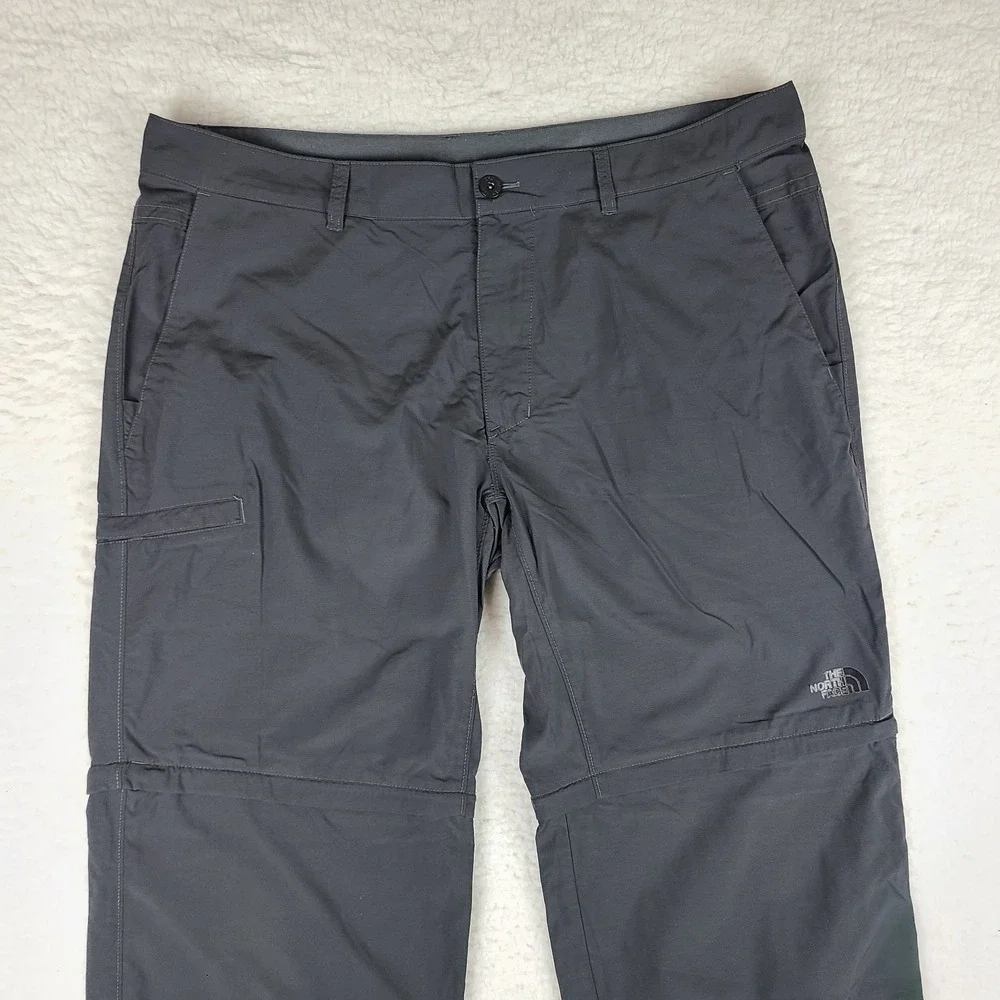 The North Face Convertible Pants Mens‎ 40x32 Dark Gray Performance Tech Outdoor